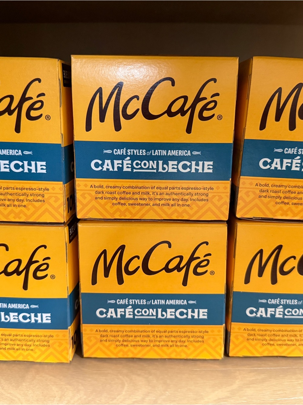 Keurig McCafé Café con Leche Coffee Pods, 6 boxes, 10 pods EACH BOX, sealed